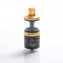 Authentic YDDZ V1 22mm RTA Rebuildable Tank Atomizer - Black, Stainless Steel + Glass, 4ml, 22mm Diameter