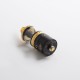 Authentic YDDZ V1 22mm RTA Rebuildable Tank Vape Atomizer - Black, Stainless Steel + Glass, 4ml, 22mm Diameter