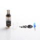 Authentic YDDZ T1 MTL RTA Rebuildable Tank Vape Atomizer - Black + Gold, Stainless Steel + PC, 2ml, 16mm Diameter