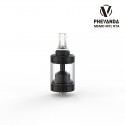 Authentic Phevanda Memo MTL RTA Rebuildable Tank Atomizer - Black, 316 Stainless Steel + PC, 3.5ml, 22mm Diameter