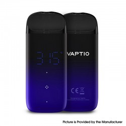 Authentic Vaptio Real 13W 500mAh TC VW Touch Pod System Starter Kit - Blue, 1.5ml, 0.8ohm, 9~13W, 100~315'C