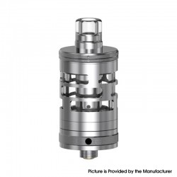 Authentic Aspire x Taifun Nautilus GT Mini MTL Sub Ohm Tank Atomizer Clearomizer - Stainless Steel, SS + Glass, 22mm Dia.