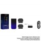 Authentic Vaptio Real 13W 500mAh TC VW Touch Pod System Starter Kit - Black, 1.5ml, 0.8ohm, 9~13W, 100~315'C