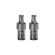 Authentic Acrohm Fush Nano Pod System Vape Kit Replacement Pod Cartridge w/ 1.0ohm Mesh Coil - Black, 1.8ml (2 PCS)