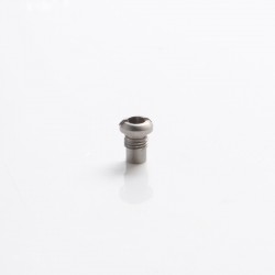 SXK Replacement Bohrung Airflow Insert Air Screw for Flash e-Vapor V4.5/V4.5S+ RTA - Silver, 1.6mm Airhole, 5.02 x 3.86mm (1 PC)