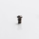 SXK Replacement Bohrung Airflow Insert Air Screw for Flash e-Vapor V4.5 / V4.5S+ RTA - Black, 2.0mm Airhole, 5.16 x 3.8mm (1 PC)