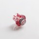 Authentic Reewape AS237 510 Replacement Drip Tip for RDA / RTA / RDTA / Sub-Ohm Tank Vape Atomizer - Dark Red, Resin, 16.5mm