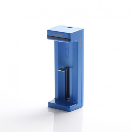 Authentic Golisi Needle 1 One-Slot USB Charger for Li-ion 18650 / 26650 /21700/20700/18500/18350/Ni-mh/Ni-cd/AAA/AA, etc. - Blue