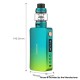 Authentic Vaporesso Gen S 220W TC VW Mod Vape Starter Kit w/ NRG-S Tank Atomizer - Midnight Blue, 5~220W, 2 x 18650, AXON Chip