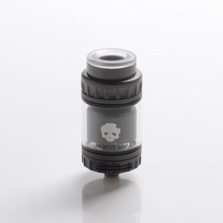 Authentic Dovpo x Bogan Blotto Mini RTA Rebuildable Tank Atomizer - Gunmetal, Glass + PCTG, 2ml/4ml, 23.4mm Diameter