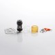 Authentic Dovpo x Vaping Bogan Blotto Mini RTA Rebuildable Tank Vape Atomizer - Gunmetal, Glass + PCTG, 2ml/4ml, 23.4mm Diameter