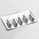 Authentic Asvape Hita Mech Mod RBA Pod Vape Kit Replacement DTL Mesh Coil Head - Silver, 0.5ohm (5 PCS)