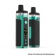 Authentic IJOY Captain 1500 40W 1500mAh VW Box Mod Pod System Starter Kit - Green, Plastic + Leather, 0.3ohm /0.7ohm, 5~40W