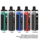 Authentic IJOY Captain 1500 40W 1500mAh VW Box Mod Pod System Starter Kit - Green, Plastic + Leather, 0.3ohm /0.7ohm, 5~40W