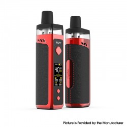 Authentic IJOY Captain 1500 40W 1500mAh VW Box Mod Pod System Starter Kit - Red, Plastic + Leather, 0.3ohm / 0.7ohm, 5~40W