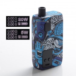 Authentic ThinkVape Thor AIO 80W VW Box Mod Pod System Starter Kit - Cassette, 3.0ml, 0.2ohm / 0.5ohm, 5~80W, 1 x 18650