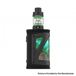 Authentic SMOK SCAR-18 230W VW Mod Starter Kit with TFV9 Tank - Green Stabilizing Wood, Zinc Alloy + SS, 1~230W, 2 x 18650