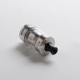 Authentic Innokin Ares 2 D24 MTL RTA Rebuildable Tank Vape Atomizer - Silver, Stainless Steel + Glass, 4.0ml, 24mm Diameter