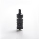 SXK Flash e-Vapor V4.5S+ Style RTA Rebuildable Tank Vape Atomizer - Black, 316 Stainless Steel + Glass, 4.5ml, 23mm Diameter