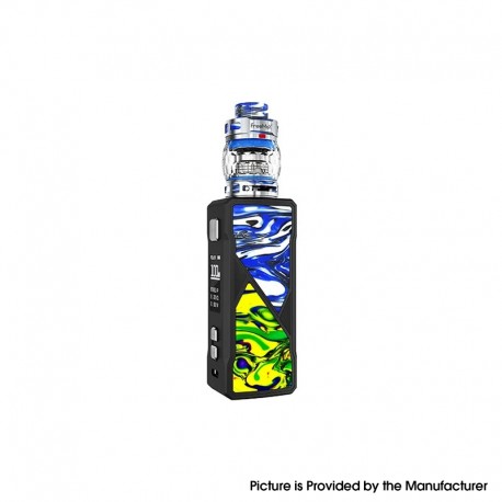 Authentic FreeMax Maxus 100W TC VW Box Mod + Fireluke 3 Tank Kit Resin Edition - Blue, 5~100W, 1 x 21700/20700/18650, 5ml