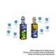 Authentic FreeMax Maxus 100W TC VW Box Mod + Fireluke 3 Tank Kit Resin Edition - Blue, 5~100W, 1 x 21700/20700/18650, 5ml