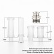 Authentic Reewape T1 510 Drip Tip Mouthpiece Kit for Atomizers - Grey, 1 Stainless Steel Base + 4 Resin Mouthpieces