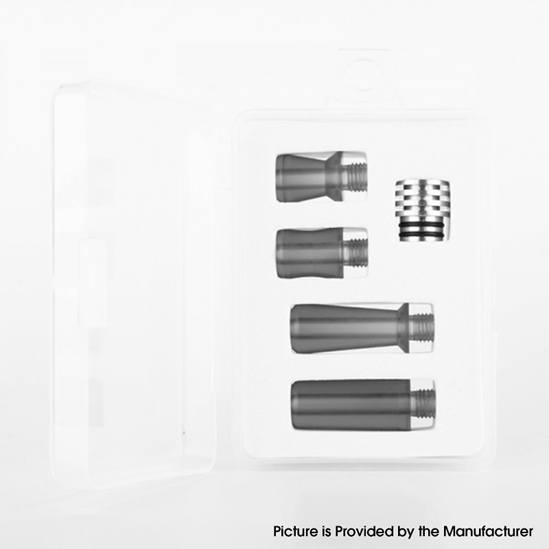 Buy Authentic Reewape T2 Grey 510 Drip Tip Kit for Vape Atomizers