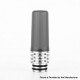 Authentic Reewape T2 510 Drip Tip Mouthpiece Kit for Atomizers - Grey, 1 Stainless Steel Base + 4 Resin Mouthpieces