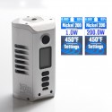 Authentic Dovpo Odin DNA250c 200W TC VW Box Mod - Brushed Silver, 200~600'F, 1~200W, 2 x 21700 / 20700