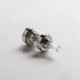 Authentic Phevanda Memo MTL RTA Rebuildable Tank Vape Atomizer - Silver, 316 Stainless Steel + PC, 3.5ml, 22mm Diameter