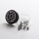 Authentic Coil Father Premium Premade Flat Twisted Coil for RBA/RDA/RTA/RDTA Atomizer - 0.2 x 0.8 x 2, 0.36ohm, 6 Wraps (10 PCS)