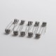 Authentic Coil Father Premium Premade Flat Twisted Coil for RBA/RDA/RTA/RDTA Atomizer - 0.2 x 0.8 x 2, 0.36ohm, 6 Wraps (10 PCS)