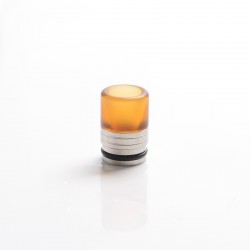 Authentic Reewape AS311 Anti-Spit 810 Drip Tip for SMOK TFV8 / TFV12 Tank / Kennedy / Battle / Reload RDA - Yellow, Resin, 20mm