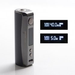 [Ships from Bonded Warehouse] Authentic Vaporesso GTX One 40W 2000mAh VW Variable Wattage Box Mod - Black, 5~40W