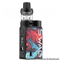 Authentic Vaporesso SWAG II 80W VW Box Mod w/ NRG PE Tank Atomizer Kit - Lava, 5~80W, 1 x 18650, 3.5ml, 0.15 / 0.5ohm