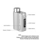 Authentic Vaporesso SWAG II 80W VW Box Mod w/ NRG PE Tank Atomizer Kit - Lava, 5~80W, 1 x 18650, 3.5ml, 0.15 / 0.5ohm