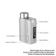 Authentic Vaporesso SWAG II 2 80W VW Variable Wattage Box Mod - Flame Red, 5~80W, 0.03~5.0ohm, 1 x 18650