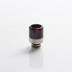 Authentic Reewape AS297F Replacement Anti Split 510 Drip Tip for RDA/RTA/RDTA/Sub-Ohm Tank Atomizer - Black, Resin + SS, 20mm