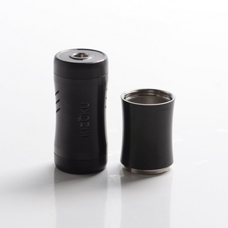 Authentic KIZOKU Kirin Semi-Mech Mechanical Tube Mod - Black Brushed, Stainless Steel, 1 x 18350 / 18650