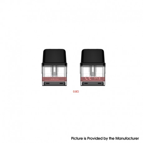[Ships from Bonded Warehouse] Authentic Vaporesso XROS Pod System Replacement Pod Cartridge w/ 0.8ohm Mesh Coil - 2.0ohm (2 PCS)