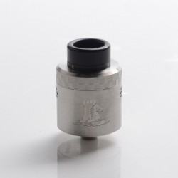 Authentic Ehpro Kelpie BF RDA Rebuildable Dripping Atomizer w/ BF Pin - Silver, Stainless Steel + Resin, 24mm Diameter