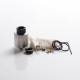 Authentic Ehpro Kelpie BF RDA Rebuildable Dripping Vape Atomizer w/ BF Pin - Silver, Stainless Steel + Resin, 24mm Diameter