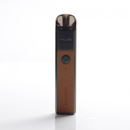 Authentic Artery Pal SE V2 20W 700mAh Pod System Starter Kit - Brown Leather, Zinc Alloy + PCTG, 2ml, 1.2ohm