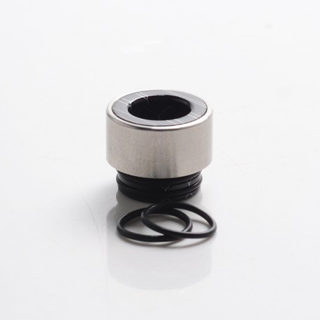 Authentic Reewape 810 Drip Tip for RDA / RTA / RDTA / Sub Ohm Tank Atomizer - Silver + Black, 316SS + Resin, 13mm