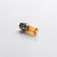 Authentic Reewape T1 510 Drip Tip Mouthpiece Kit for Vape Atomizers - Yellow, 1 Stainless Steel Base + 4 Resin Mouthpieces