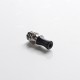 Authentic Reewape T1 510 Drip Tip Mouthpiece Kit for Vape Atomizers - Black, 1 Stainless Steel Base + 4 Resin Mouthpieces