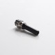 Authentic Reewape T1 510 Drip Tip Mouthpiece Kit for Vape Atomizers - Black, 1 Stainless Steel Base + 4 Resin Mouthpieces