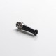 Authentic Reewape T1 510 Drip Tip Mouthpiece Kit for Vape Atomizers - Black, 1 Stainless Steel Base + 4 Resin Mouthpieces
