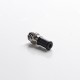 Authentic Reewape T1 510 Drip Tip Mouthpiece Kit for Vape Atomizers - Black, 1 Stainless Steel Base + 4 Resin Mouthpieces