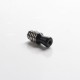 Authentic Reewape T2 510 Drip Tip Mouthpiece Kit for Vape Atomizers - Black, 1 Stainless Steel Base + 4 Resin Mouthpieces